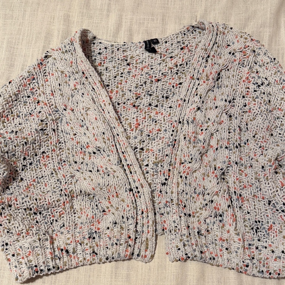 moon & madison Speckled Knit Cardigan